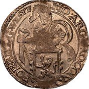Netherlands Lion Daalder (Lion West Friesland) KM# 14.3 MO ARG PRO CON FOE BELG WESTF coin obverse Netherlands Lion Daalder (Lion West Friesland) KM# 14.3 MO ARG PRO CON FOE BELG WESTF coin obverse