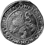 Netherlands Lion Daalder KM# 16 Zeeland Province Standard Coinage CONFIDENS DNO NON MOVETUR 1616 coin reverse Netherlands Lion Daalder KM# 16 Zeeland Province Standard Coinage CONFIDENS DNO NON MOVETUR 1616 coin reverse