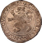 Netherlands Lion Daalder (Lion West Friesland) KM# 14.3 CONFIDENS DNO NON MOVETVR 1670 coin reverse Netherlands Lion Daalder (Lion West Friesland) KM# 14.3 CONFIDENS DNO NON MOVETVR 1670 coin reverse
