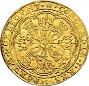 Netherlands Noble Radiant Rose ND KM# 13 CONCORDIA RES PARVAE CRESCVNT coin reverse Netherlands Noble Radiant Rose ND KM# 13 CONCORDIA RES PARVAE CRESCVNT coin reverse