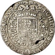 Netherlands Patagon Charles II 1691 KM# 115 ARCHID AVST DVX BVRGVN BRABAN Z C coin reverse Netherlands Patagon Charles II 1691 KM# 115 ARCHID AVST DVX BVRGVN BRABAN Z C coin reverse