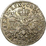 Netherlands Patagon Carlos II 1700 KM# 91 CAROL II D G HISP ET INDIARUM REX coin obverse Netherlands Patagon Carlos II 1700 KM# 91 CAROL II D G HISP ET INDIARUM REX coin obverse