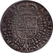 Netherlands Patagon Philip IV 1649 KM# 53.1 ARCHID AVST DVX BVRG BRAB Z C coin reverse Netherlands Patagon Philip IV 1649 KM# 53.1 ARCHID AVST DVX BVRG BRAB Z C coin reverse