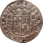 Netherlands Rijderschelling Utrecht Province 1686 Rosette KM# 60.3 MONETA NOVA ORDIN TRAI 1679 coin obverse Netherlands Rijderschelling Utrecht Province 1686 Rosette KM# 60.3 MONETA NOVA ORDIN TRAI 1679 coin obverse