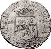 Netherlands Rijksdaalder 1621 Rosette KM# 15.1 West Friesland Province Standard Coinage MO ARG PRO CON FOE BELG WESTFRI 16 21 coin reverse Netherlands Rijksdaalder 1621 Rosette KM# 15.1 West Friesland Province Standard Coinage MO ARG PRO CON FOE BELG WESTFRI 16 21 coin reverse