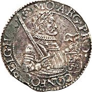 Netherlands Rijksdaalder Laureate Figure Holland Province 1625 KM# 18 MO ARG PRO CONFOE BELG HOL coin obverse Netherlands Rijksdaalder Laureate Figure Holland Province 1625 KM# 18 MO ARG PRO CONFOE BELG HOL coin obverse