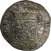 Netherlands Rijksdaalder Armored Figure Utrecht Province 1655 KM# 40 CONCORDIA RES PARVAE CRESCVNT 1655 coin reverse Netherlands Rijksdaalder Armored Figure Utrecht Province 1655 KM# 40 CONCORDIA RES PARVAE CRESCVNT 1655 coin reverse