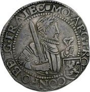Netherlands Rijksdaalder KM# 14 Utrecht Province MO ARG PRO CONFO BELG TRAIEC coin obverse Netherlands Rijksdaalder KM# 14 Utrecht Province MO ARG PRO CONFO BELG TRAIEC coin obverse