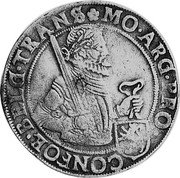 Netherlands Rijksdaalder KM# 13 Overijssel Province Standard Coinage MO ARG PRO CONFO BELG TRANS coin obverse Netherlands Rijksdaalder KM# 13 Overijssel Province Standard Coinage MO ARG PRO CONFO BELG TRANS coin obverse
