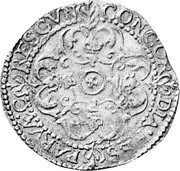 Netherlands Roosschelling 1627 KM# 8 Utrecht Province CONCORDIA RES PARVAE CRESCVNT coin reverse Netherlands Roosschelling 1627 KM# 8 Utrecht Province CONCORDIA RES PARVAE CRESCVNT coin reverse