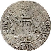 Netherlands Ruiterschelling (6 Stuivers) Overijssel Knight 1680 Rider KM# 75 MO NO ARG CIVIT CAMPENSIS 16 80 coin obverse Netherlands Ruiterschelling (6 Stuivers) Overijssel Knight 1680 Rider KM# 75 MO NO ARG CIVIT CAMPENSIS 16 80 coin obverse