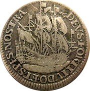 Netherlands Scheepjesschelling (6 stuiver) (West Friesland Province Sailing Ship) KM# 76 DEVS FORTITVDO ETSPES NOSTRA coin reverse Netherlands Scheepjesschelling (6 stuiver) (West Friesland Province Sailing Ship) KM# 76 DEVS FORTITVDO ETSPES NOSTRA coin reverse