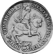 Netherlands Silver Rider 1671 KM# 46 Holland Province Standard Coinage MO NO ARG PRO CONFOE BELG COM HOLL coin obverse Netherlands Silver Rider 1671 KM# 46 Holland Province Standard Coinage MO NO ARG PRO CONFOE BELG COM HOLL coin obverse