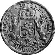 Netherlands Silver Rider 1672 with star after HOLL KM# 1 Holland - Amsterdam City Standard Coinage 1672 CONCORDIA RES PARVAE CRESCVNT coin reverse Netherlands Silver Rider 1672 with star after HOLL KM# 1 Holland - Amsterdam City Standard Coinage 1672 CONCORDIA RES PARVAE CRESCVNT coin reverse