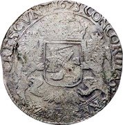 Netherlands Silver Rider 1673 Cinquefoil KM# 46.2 West Friesland Province Standard Coinage coin reverse Netherlands Silver Rider 1673 Cinquefoil KM# 46.2 West Friesland Province Standard Coinage coin reverse