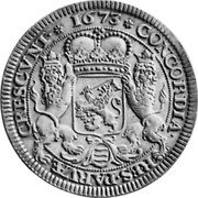 Netherlands Rider 1673 KM# 63.1 West Friesland Provincial Coinage CONCORDIA RES PARVAE CRESCVNT 1673 coin reverse Netherlands Rider 1673 KM# 63.1 West Friesland Provincial Coinage CONCORDIA RES PARVAE CRESCVNT 1673 coin reverse