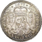 Netherlands Silver Rider 1673 KM# 63.2 West Friesland Provincial Coinage CONCORDIA RES PARVAE CRESCVNT 1673 coin reverse Netherlands Silver Rider 1673 KM# 63.2 West Friesland Provincial Coinage CONCORDIA RES PARVAE CRESCVNT 1673 coin reverse