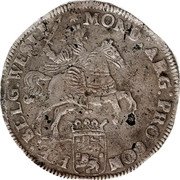 Netherlands Silver Rider 1679 Cinquefoil KM# 68 West Friesland Province Standard Coinage MO NO ARG - FOE BELG WESTF coin obverse Netherlands Silver Rider 1679 Cinquefoil KM# 68 West Friesland Province Standard Coinage MO NO ARG - FOE BELG WESTF coin obverse
