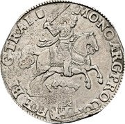 Netherlands Silver Rider 1680 Rossete KM# 63 Utrecht Province coin obverse Netherlands Silver Rider 1680 Rossete KM# 63 Utrecht Province coin obverse