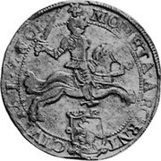 Netherlands 1 Rider 1662 Proof KM# 65.2 Overijssel - Zwolle Commune Standard Coinage MONETA ARGENT CIVITA I ZWOL coin obverse