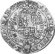 Netherlands Souverain ou Lion D'or Charles II 1666 KM# 80.1 ARCHID AVST DVX BVRG BRAB Z C coin reverse Netherlands Souverain ou Lion D'or Charles II 1666 KM# 80.1 ARCHID AVST DVX BVRG BRAB Z C coin reverse