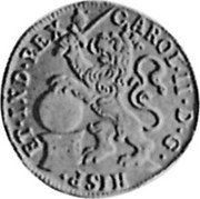 Netherlands Souverain ou Lion D'or Charles II 1691 Angel face Machine struck KM# 80.2 CAROL II D G HISP ET IND REX coin obverse Netherlands Souverain ou Lion D'or Charles II 1691 Angel face Machine struck KM# 80.2 CAROL II D G HISP ET IND REX coin obverse