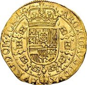 Netherlands Souverain ou Lion D'or Philip IV 1650 KM# 51 ARCHID …DVX BVRG DOM TOR Zc coin reverse Netherlands Souverain ou Lion D'or Philip IV 1650 KM# 51 ARCHID …DVX BVRG DOM TOR Zc coin reverse
