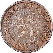 Netherlands 1/2 Cent Wilhelmina I 1934 KM# 138 KONINGRIJK DER NEDERLANDEN 1917 coin obverse Netherlands 1/2 Cent Wilhelmina I 1934 KM# 138 KONINGRIJK DER NEDERLANDEN 1917 coin obverse