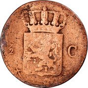 Netherlands 1/2 Cent William III 1875 Broadaxe KM# 90 1/2 C. coin reverse Netherlands 1/2 Cent William III 1875 Broadaxe KM# 90 1/2 C. coin reverse