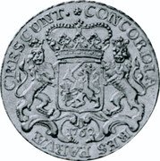 Netherlands 1/2 Ducaton (1/2 Silver Rider) 1762 KM# 101.1 Gelderland Province Standart Coinage CRESCUNT CONCORDIA RES PARVAE 1762 coin reverse Netherlands 1/2 Ducaton (1/2 Silver Rider) 1762 KM# 101.1 Gelderland Province Standart Coinage CRESCUNT CONCORDIA RES PARVAE 1762 coin reverse