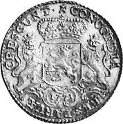 Netherlands 1/2 Ducaton 1771 KM# 102 Zeelandia Province Standard Coinage CONCORDIA RES PARVAE CRESCUNT 1771 coin reverse Netherlands 1/2 Ducaton 1771 KM# 102 Zeelandia Province Standard Coinage CONCORDIA RES PARVAE CRESCUNT 1771 coin reverse