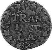 Netherlands 1/2 Duit Overyssel (1606-12) TRAN INSV LA coin reverse Netherlands 1/2 Duit Overyssel (1606-12) TRAN INSV LA coin reverse