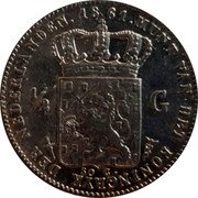 Netherlands 1/2 Gulden William III 1861 Sword KM# 92 1860 MUNT VAN HET KONINGRYK DER NEDERLANDEN 1/2 G coin reverse Netherlands 1/2 Gulden William III 1861 Sword KM# 92 1860 MUNT VAN HET KONINGRYK DER NEDERLANDEN 1/2 G coin reverse