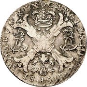Netherlands 1/2 Patagon 1710 Hand KM# A117.2 Austrian Rule Pretender Coinage CAROLVS III D G HISP ET INDIARVM REX coin obverse Netherlands 1/2 Patagon 1710 Hand KM# A117.2 Austrian Rule Pretender Coinage CAROLVS III D G HISP ET INDIARVM REX coin obverse