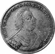 Netherlands 1/2 Thaler 1719 HF H KM# 204 Prussian Gelderland Standard Coinage FRID WILLH D G REX BOR EL BR DVX GELDERIAE coin obverse