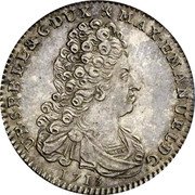 Netherlands 1/4 ECU Maximilian Emmanuel 1713 KM# 30 MAX EMANUEL D G U B S P B L L & G DUX 1713 coin obverse Netherlands 1/4 ECU Maximilian Emmanuel 1713 KM# 30 MAX EMANUEL D G U B S P B L L & G DUX 1713 coin obverse
