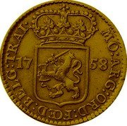 Netherlands 1/4 Gulden (5 Stuivers) Standing Figure Utrecht 1758 KM# 113a MO ARG ORD FOED BELG TRAI 17 58 coin obverse Netherlands 1/4 Gulden (5 Stuivers) Standing Figure Utrecht 1758 KM# 113a MO ARG ORD FOED BELG TRAI 17 58 coin obverse