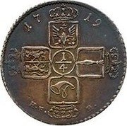 Netherlands 1/4 Thaler 1719 HFH KM# 203 Prussian Gelderland Standard Coinage 17 19 H F H coin obverse