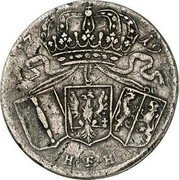 Netherlands 1/8 Thaler 1719 HFH KM# 202 Prussian Gelderland Standard Coinage 17 19 H F H coin obverse
