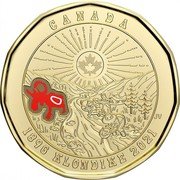 Canada 1 Dollar (125th Anniversary of the Klondike Gold Rush) CANADA JV 1896 KLONDIKE 2021 coin reverse Canada 1 Dollar (125th Anniversary of the Klondike Gold Rush) CANADA JV 1896 KLONDIKE 2021 coin reverse