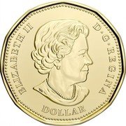 Canada Dollar (Klondike 125 years) ELIZABETH II D G REGINA SB DOLLAR coin obverse Canada Dollar (Klondike 125 years) ELIZABETH II D G REGINA SB DOLLAR coin obverse