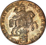 Netherlands 1 Ducaton (Armored Knight) KM# 90.1 MO NO ARG CON - FŒ BELG PRO HOL coin reverse Netherlands 1 Ducaton (Armored Knight) KM# 90.1 MO NO ARG CON - FŒ BELG PRO HOL coin reverse