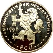 Netherlands 1 ECU (50th Anniversary of UNICEF) X# 217 1996 1 ECU KONINKRIJK DER NEDERLANDEN coin obverse Netherlands 1 ECU (50th Anniversary of UNICEF) X# 217 1996 1 ECU KONINKRIJK DER NEDERLANDEN coin obverse
