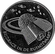 Netherlands ECU Contribution to space travel 1999 X# 239 BIJDRAGE IN DE RUIMTEVAART coin reverse Netherlands ECU Contribution to space travel 1999 X# 239 BIJDRAGE IN DE RUIMTEVAART coin reverse