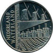 Netherlands ECU Netherlands Wetlands 1998 X# 230 NEDERLAND WATERLAND coin reverse Netherlands ECU Netherlands Wetlands 1998 X# 230 NEDERLAND WATERLAND coin reverse