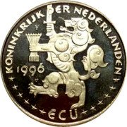 Netherlands ECU Spring Flowers 1996 In Sets only X# 212 1996 ECU KONINKRIJK DER NEDERLANDEN coin obverse Netherlands ECU Spring Flowers 1996 In Sets only X# 212 1996 ECU KONINKRIJK DER NEDERLANDEN coin obverse