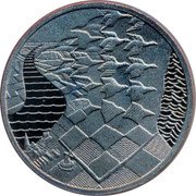 Netherlands ECU Swans and Scenery 1998 X# 231 coin reverse Netherlands ECU Swans and Scenery 1998 X# 231 coin reverse