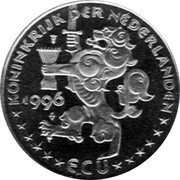 Netherlands ECU Tour de France 1996 In Sets only X# 215 1996 ECU KONINKRIJK DER NEDERLANDEN coin obverse Netherlands ECU Tour de France 1996 In Sets only X# 215 1996 ECU KONINKRIJK DER NEDERLANDEN coin obverse