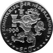 Netherlands ECU XXVI summer Olympic Games 1996 X# 216 1996 / ECU / KONINKRIJK DER NEDERLANDEN coin obverse Netherlands ECU XXVI summer Olympic Games 1996 X# 216 1996 / ECU / KONINKRIJK DER NEDERLANDEN coin obverse