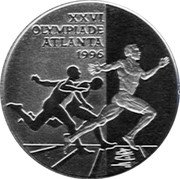Netherlands ECU XXVI summer Olympic Games 1996 X# 216 ATLANTA 1996 / XXVI OLIMPIADE coin reverse Netherlands ECU XXVI summer Olympic Games 1996 X# 216 ATLANTA 1996 / XXVI OLIMPIADE coin reverse